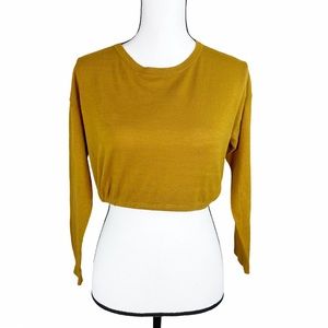 Oak + Fort Mustard Cropped Sweater